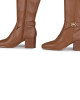 Michael Kors Brown Faux Leather Carmen Boots Size 5M