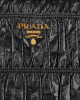 Prada Black Nappa Gaufre Leather Clutch Bag