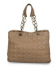 Christian Dior Beige Cannage Quilted Leather Large Soft Shopping Tote