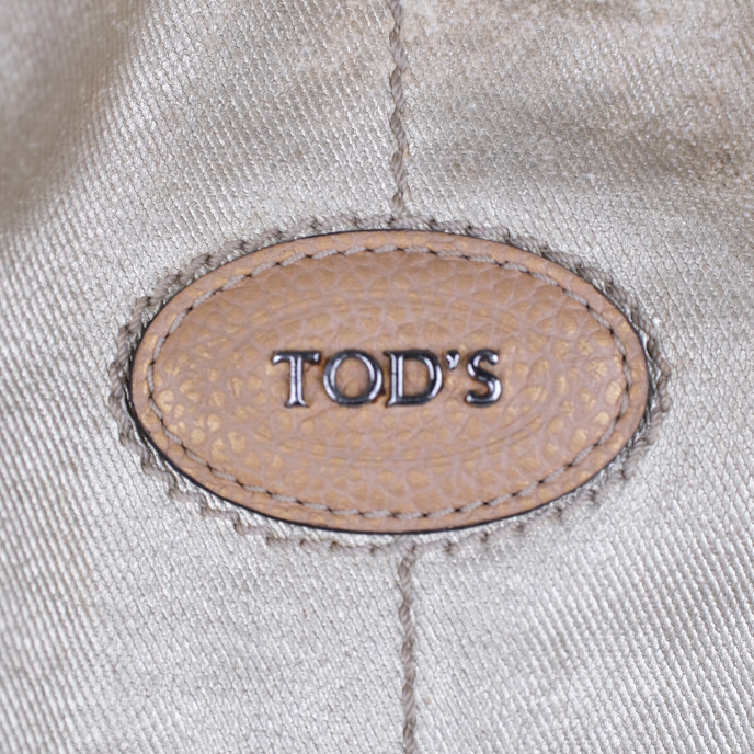 Tod’s Gold Leather G-Line Easy Sacca Tote Bag