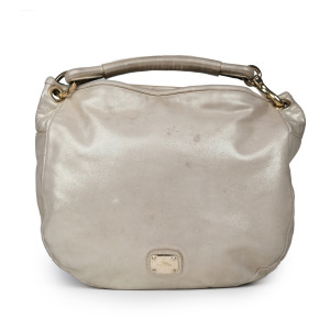 Jimmy Choo Cream Leather Hobo Bag