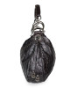 Aigner Black Cros Embossed Leather Bag