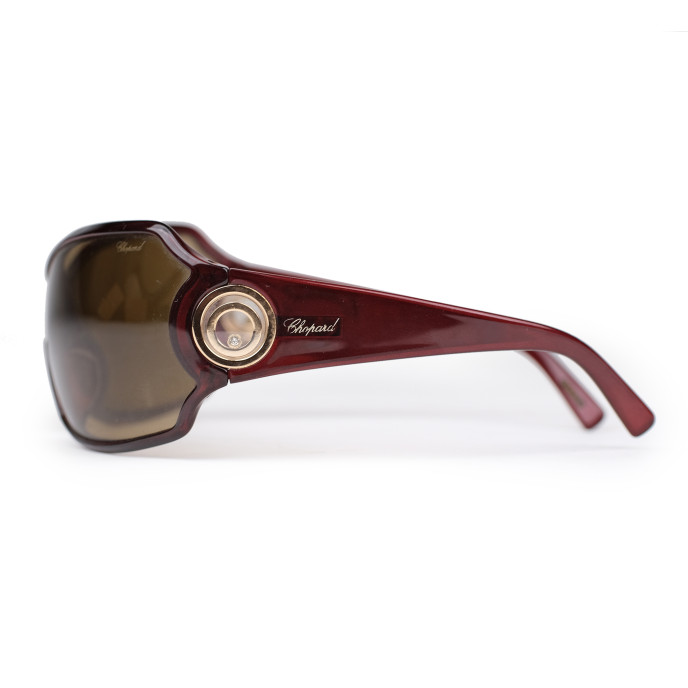 Chopard Brown SCG0125 Shield Sunglasses