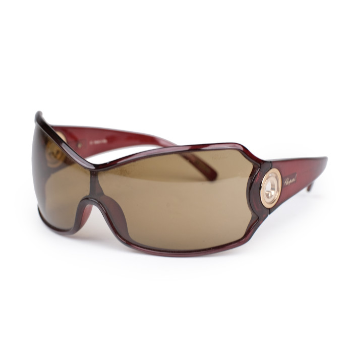 Chopard Brown SCG0125 Shield Sunglasses