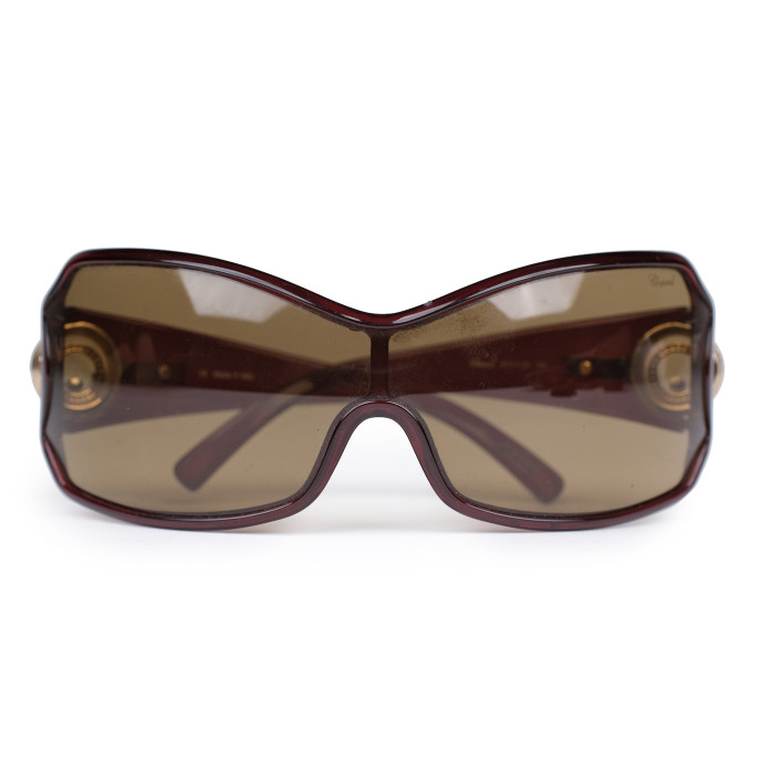 Chopard Brown SCG0125 Shield Sunglasses