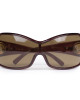 Chopard Brown SCG0125 Shield Sunglasses