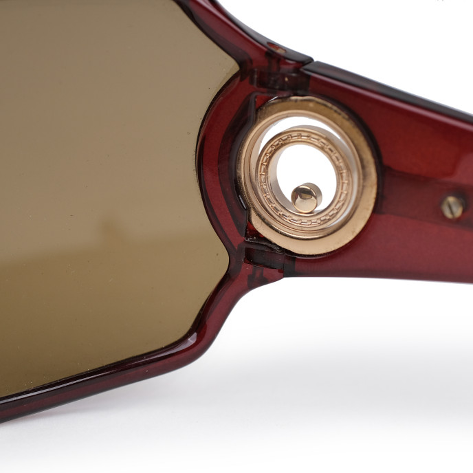 Chopard Brown SCG0125 Shield Sunglasses