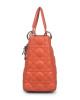 Christian Dior Medium Orange Lady Dior Bag