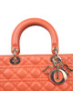 Christian Dior Medium Orange Lady Dior Bag