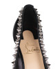 Christian Louboutin Black & Silver Galativi Spikes 85 Heels