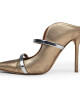 Malone Souliers Gold Silver Heels