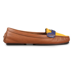 Tory Burch Tricolor Pebbled Leather Casey Loafers