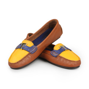 Tory Burch Tricolor Pebbled Leather Casey Loafers