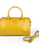 Prada Yellow Saffiano Leather Top Handle Bag