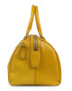 Prada Yellow Saffiano Leather Top Handle Bag