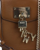 DKNY Brown Textured Crossbody Bag