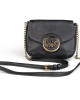 Michael Kors Black Leather Crossbody Bag