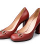 Gucci Maroon Leather Horsebit Pumps Size 36.5