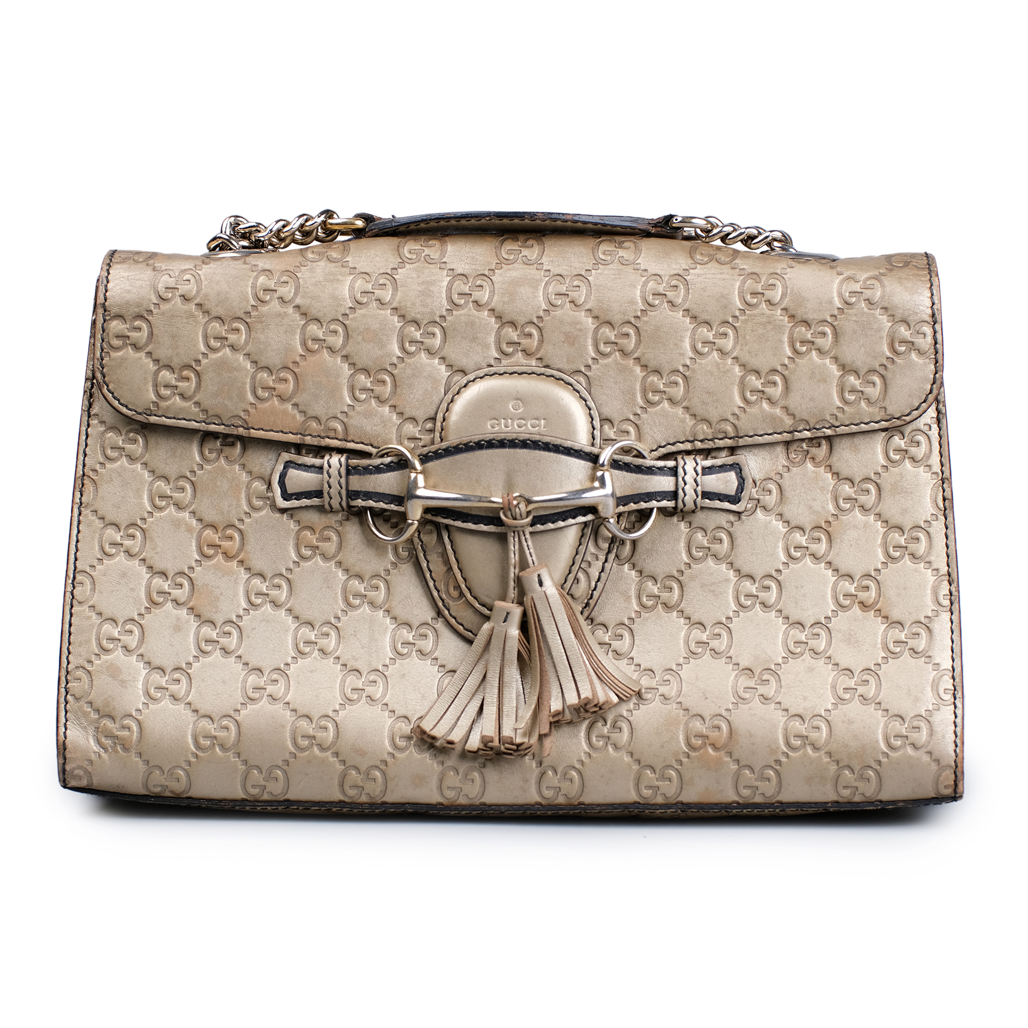 Gucci emily cheap guccissima shoulder bag