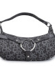 DKNY Black Monogram Canvas Shoulder Bag