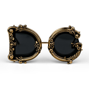 Dolce & Gabanna Gold/Black Baroque Sunglasses